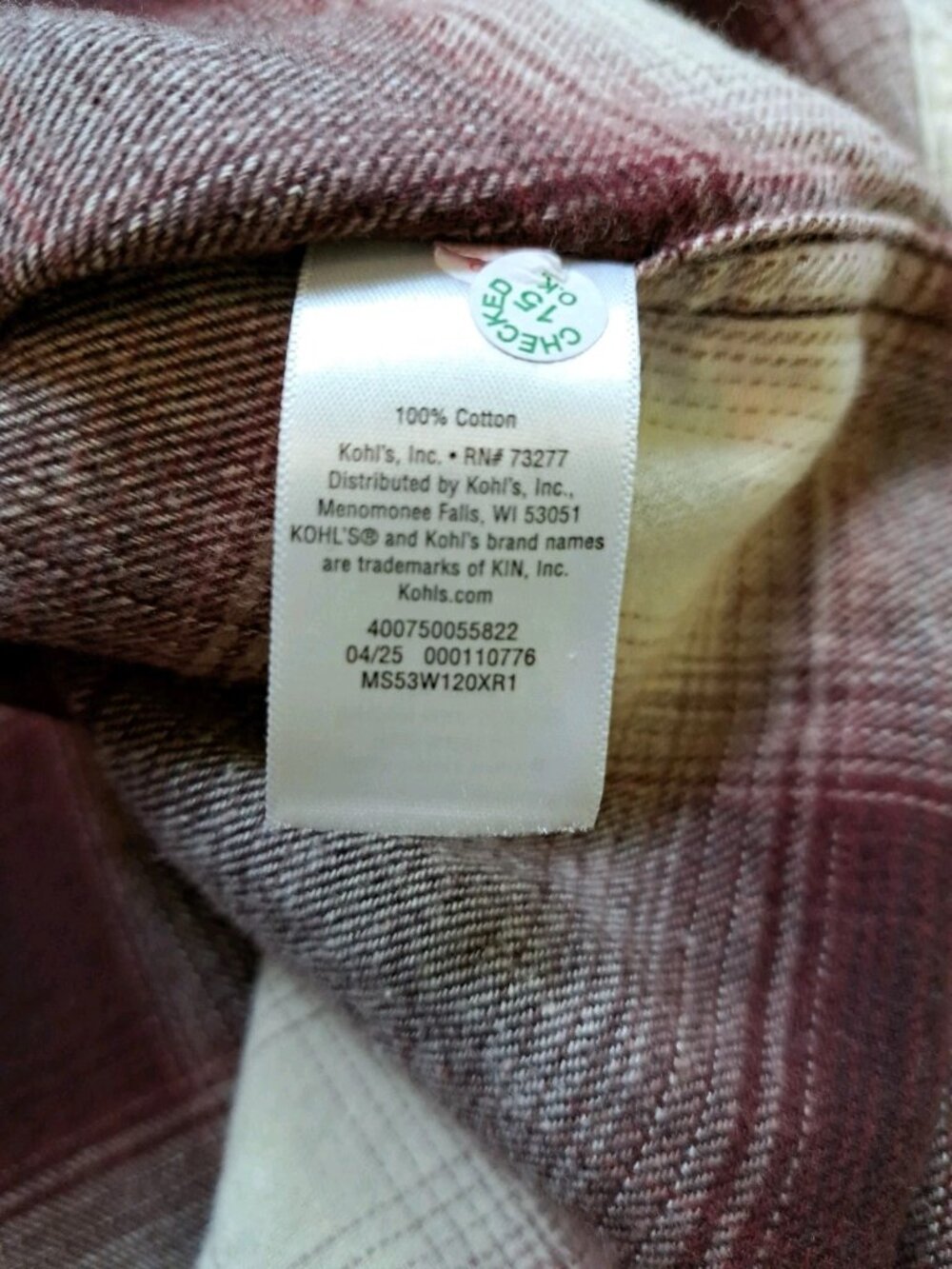 Sonoma Men's 100% Cotton Super Soft Flannel T Shirt Size Large - Picture 8 of 11